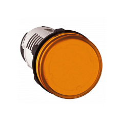 Моноблочная сигнальная лампа, пластик, оранжевый, Ø22, встроенный светодиод, 24 V AC/DC XB7EV08BP