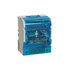 Шина "N" нулевая ШНК 3L+PEN  4х7  100А на DIN-рейку в корпусе UNIT (1/100) NEW