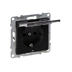 SUNO Силовая розетка 2К+З 16А 250В. С крышкой IP21. С з/ш,б/з Цвет "Антрацит" Legrand E-PRO