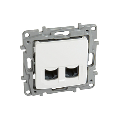 NILOE Розетка 2XRJ45 CAT6 UTP Белый Legrand E-PRO