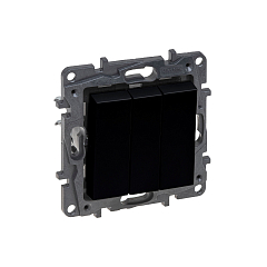 Выкл. 3-кл. 10А б/рамки, авт.клеммы, NLST чёрный 863503 Legrand (5)