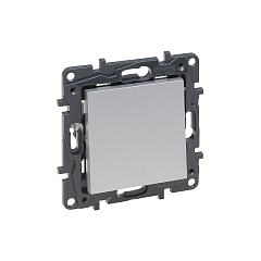 Перекрест.переключ. 1 кл 10А с/у б/рамки NLST алюминий 863307 Legrand (5)