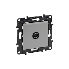 NILOE Розетка TV "звезда", цвет Алюминий Legrand E-PRO