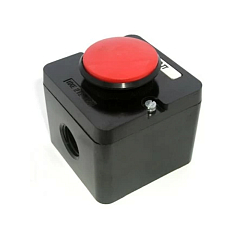 Кнопка ПКЕ 222-1 (грибок красный)