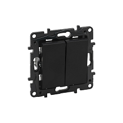 Переключ. 2 кл 10А с/у б/рамки NLST чёрный 863508 Legrand (10)