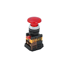 Кнопка AELA-22 (грибок красный неон) IEK (10/200)
