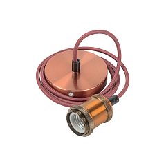 Патрон подвесной E27 со шнуром 1,5м RETRO бронза IEK