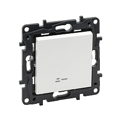 Переключ. 1 кл с инд. 10А с/у б/рамки NLST алюминий 863316 Legrand (5)