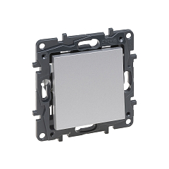 Выкл. 1-кл. 10А б/рамки, авт.клеммы, NLST алюминий 863301 Legrand (10)