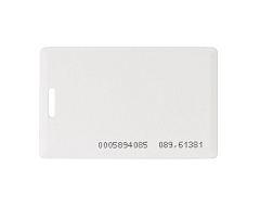 Бесконтактная карта доступа стандартная  формата EMM, тонкая без отверстия, 125 кГц, белая