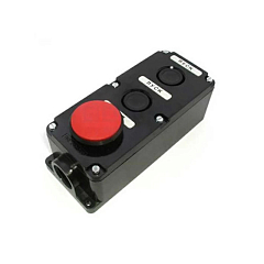 Кнопка ПКЕ 222-3 (кнопка 2-черн. и 1-красн.)