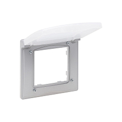 NILOE Рамка 1 пост IP44, цвет Алюминий Legrand E-PRO