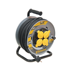 Катушка УК30 на мет с т/з 4 места 2P+PE/30м КГ 3х2,5мм2 IP44 "Professional"