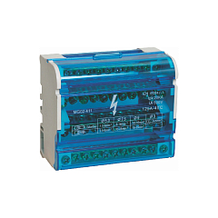 Шина "N" нулевая ШНК 3L+PEN 4х11  125А на DIN-рейку в корпусе UNIT (1/60) NEW