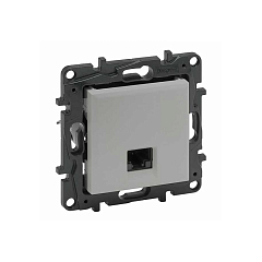 Комп. роз. RJ45 5Е механизм б/рамки NLST алюминий 863359 Legrand (10)